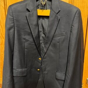 Lauren Ralph Lauren Men's Black Two-Button Sport Coat with Gold Buttons